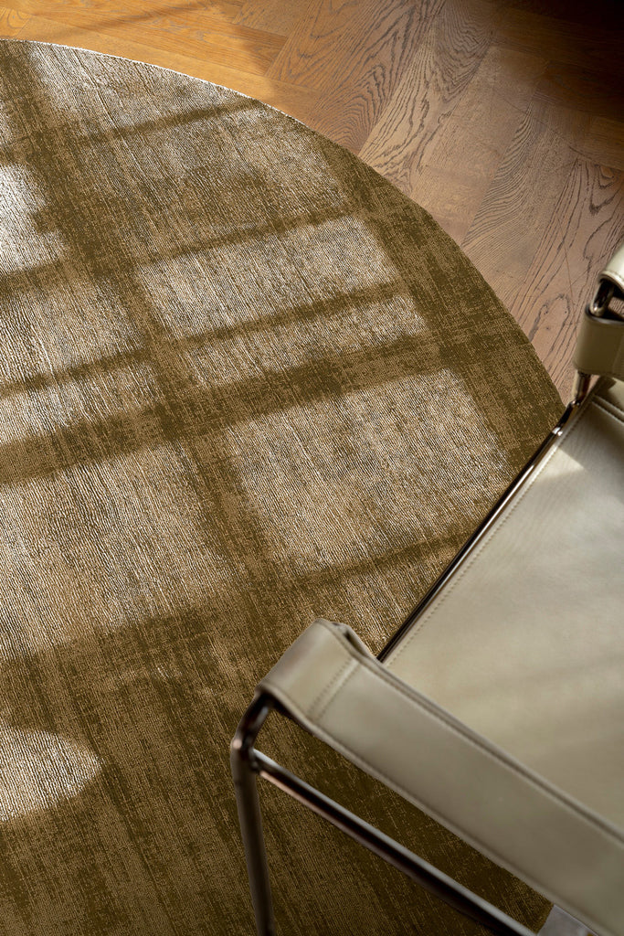 Tatum Caramel Handwoven Round Rug