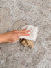 Tinka Beige and Grey Traditional Distressed Washable Rug