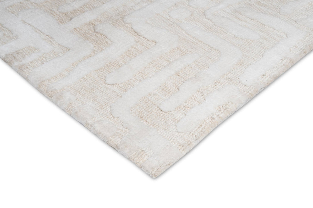 Trissa Beige and Ivory Abstract Tribal Rug