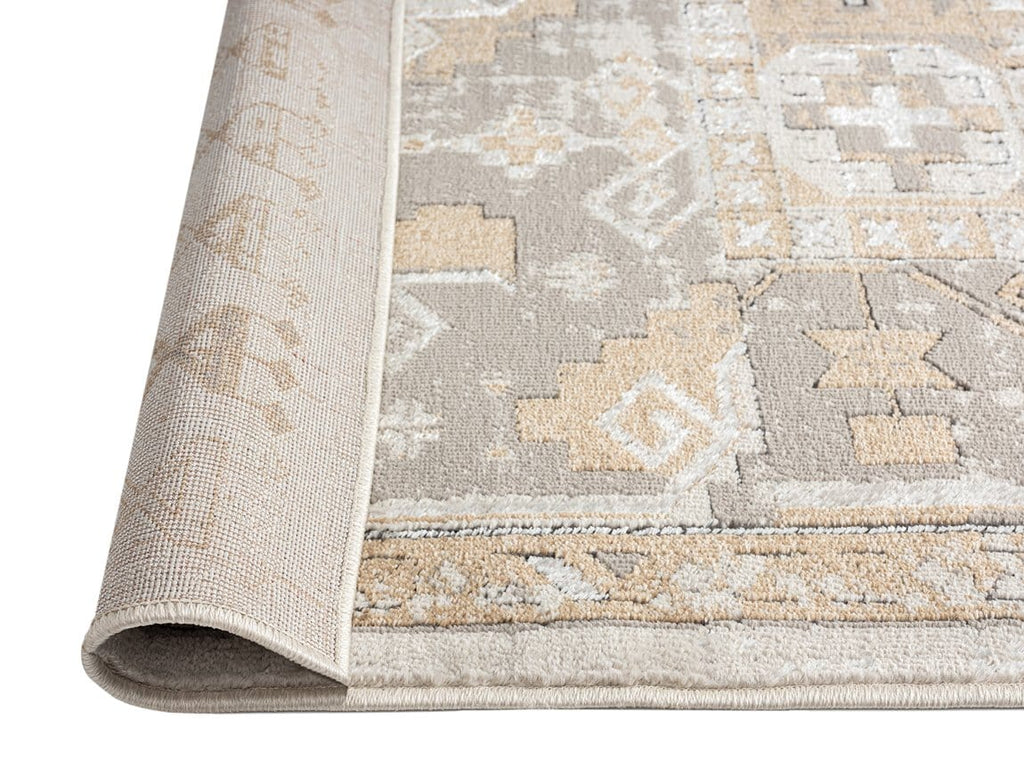 Tupelo Beige And Grey Tribal Medallion Rug