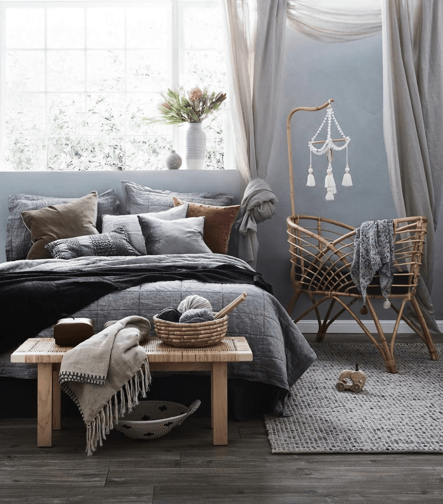 Vaasa Marbled Grey Chunky Wool Rug