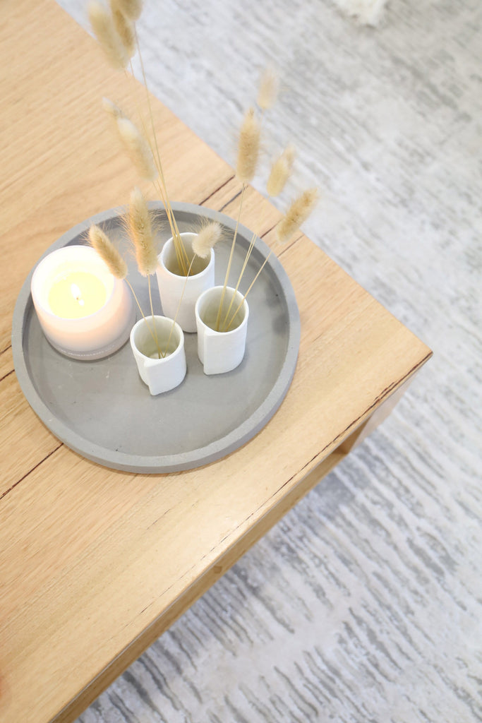 Valerie Ivory and Grey Distressed Tribal Rug