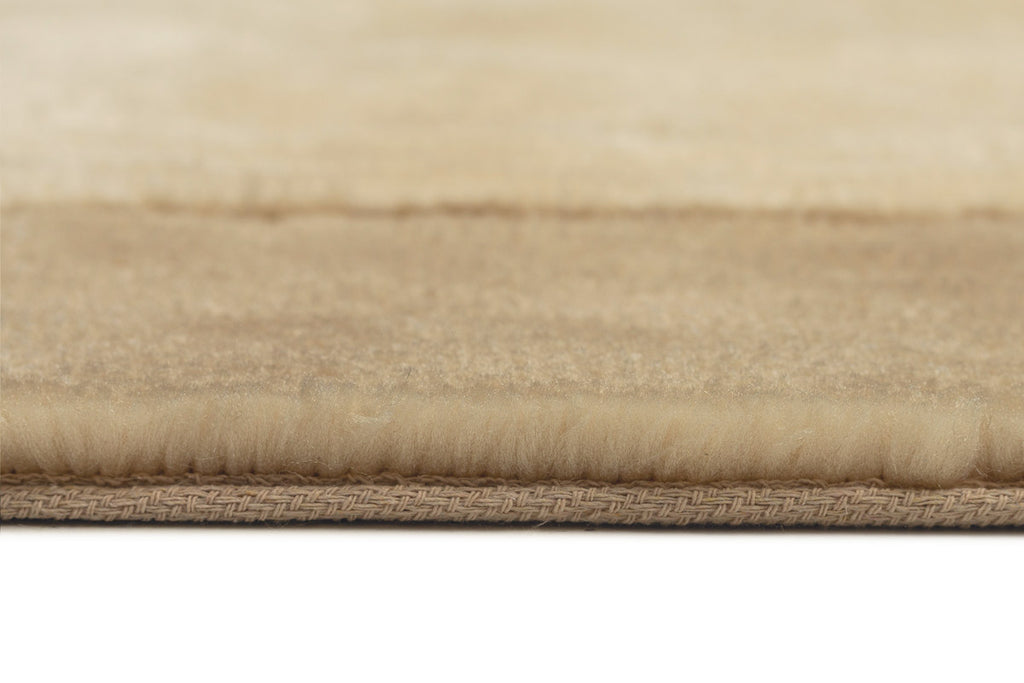 Verity Beige Bordered Shag Rug