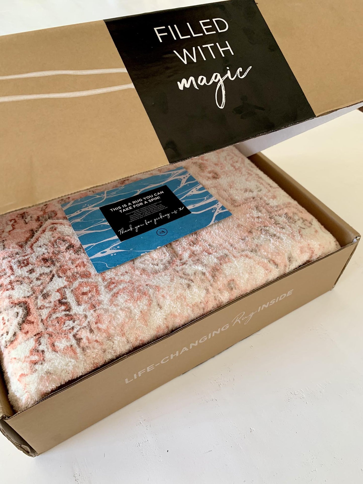 Veronique Peach and Brown Distressed Washable Runner Rug