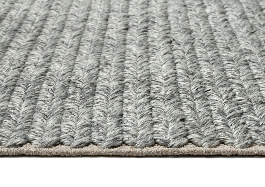 Vica Cream and Grey Braided Rug