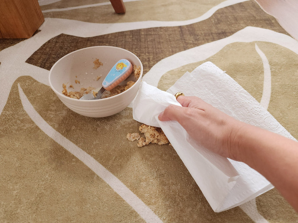 Vivienne Dark Green Botanical Washable Rug