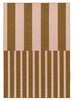 Zahra Taupe and Mocha Striped Indoor Outdoor Rug