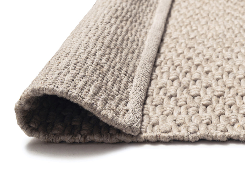 Zilya Beige Chunky Wool Rug