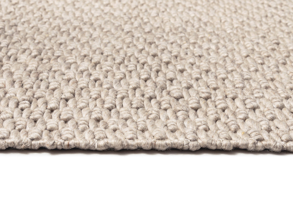 Zilya Beige Chunky Wool Rug