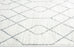 Neda Grey and Ivory Diamond Pattern Rug