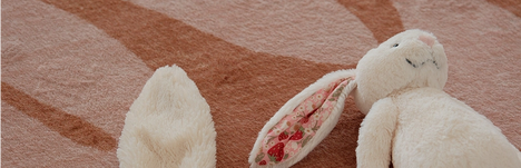 Kids room with playful rugs