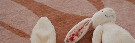 Kids room with playful rugs