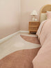 Aara Terracotta and Cream Botanical Washable Rug