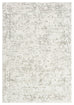 Adela Grey and Ivory Distressed Floral Rug