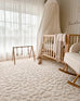 Agnes Ivory Cream Carved Animal Pattern Rug