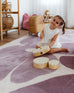 Aica Purple Flowers Rollie Pollie Playmat