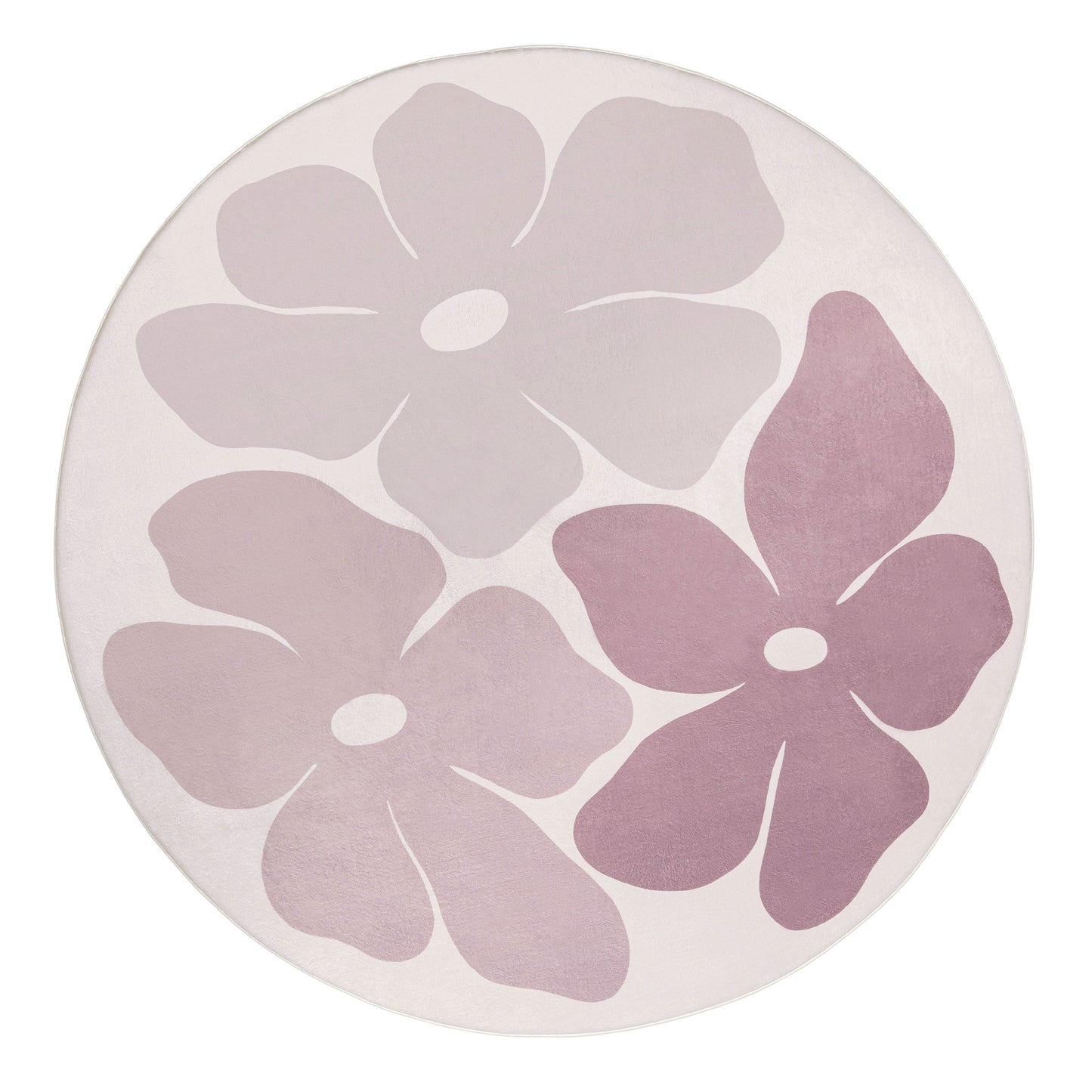 Aica Purple Flowers Rollie Pollie Round Playmat