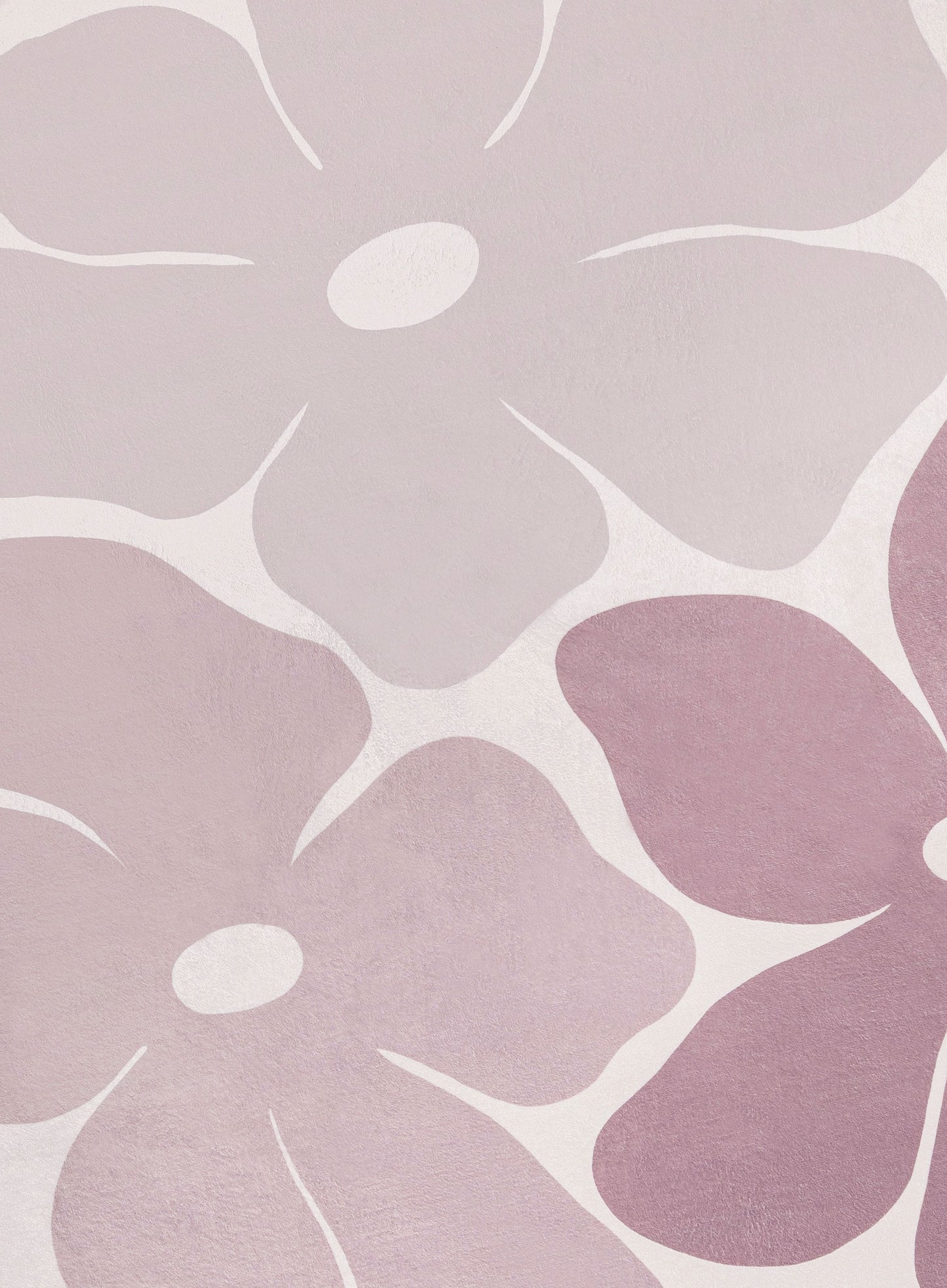 Aica Purple Flowers Rollie Pollie Round Playmat