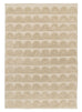 Ajuma Taupe Scallop Washable Wool Rug