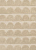 Ajuma Taupe Scallop Washable Wool Rug