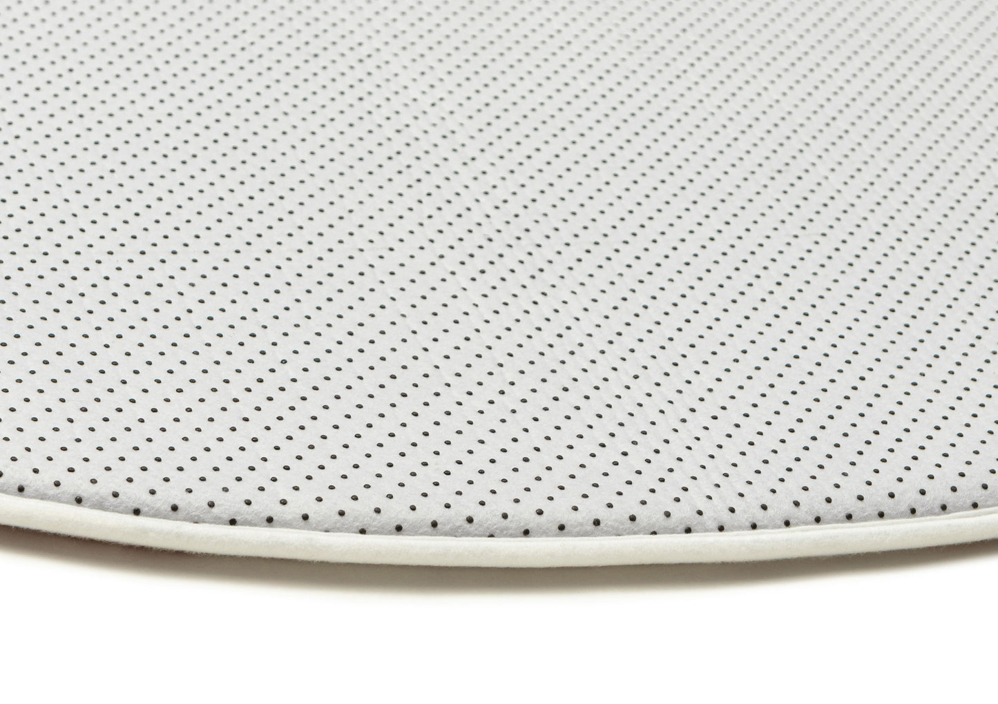 Alba Beige and Ivory Geometric Rollie Pollie Round Playmat