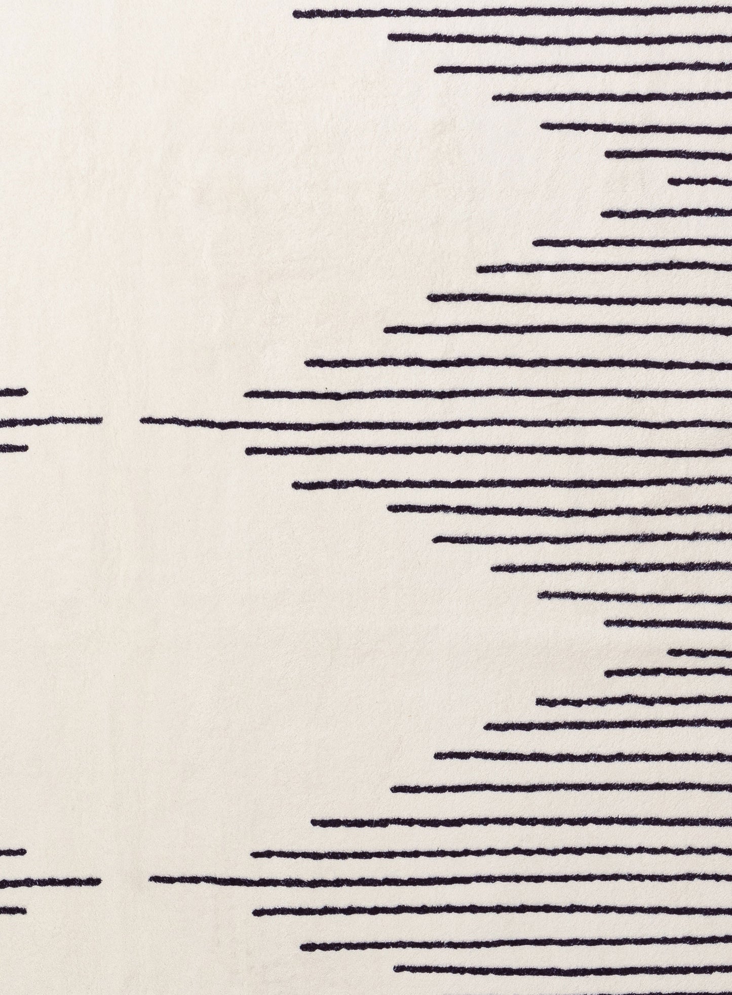 Aldana Black and Cream Tribal Washable Rug