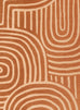 Alef Terracotta Abstract Rollie Pollie Playmat