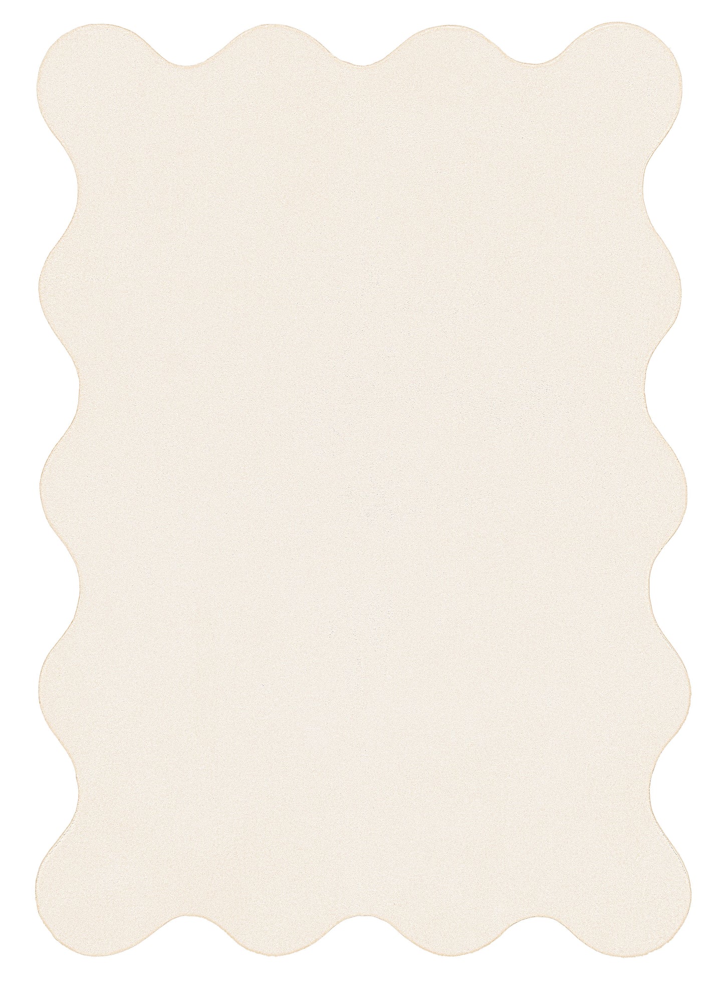 Allen Neutral Scallop Washable Rug