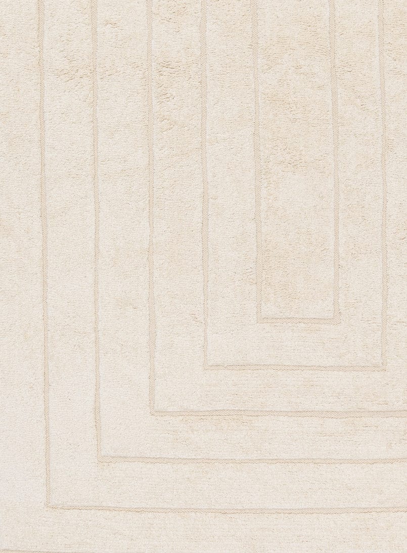 Allison Cream Beige Modern Cotton Washable Rug