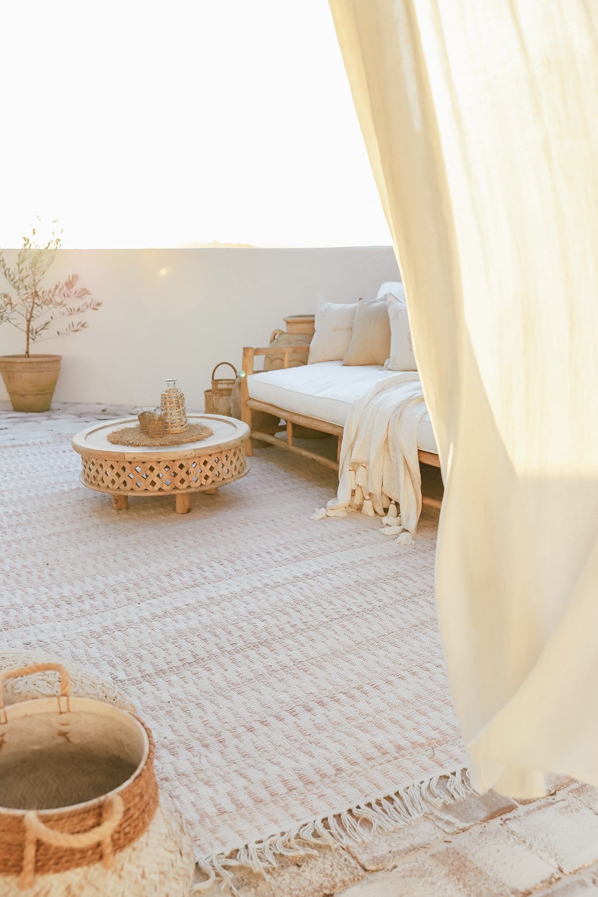 Alva Taupe & Ivory Flatweave Indoor Outdoor Rug