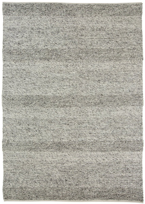 Amalie Marbled Grey Braided and Looped Rug