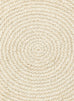 Amparo Bleached Crochet Round Jute Rug