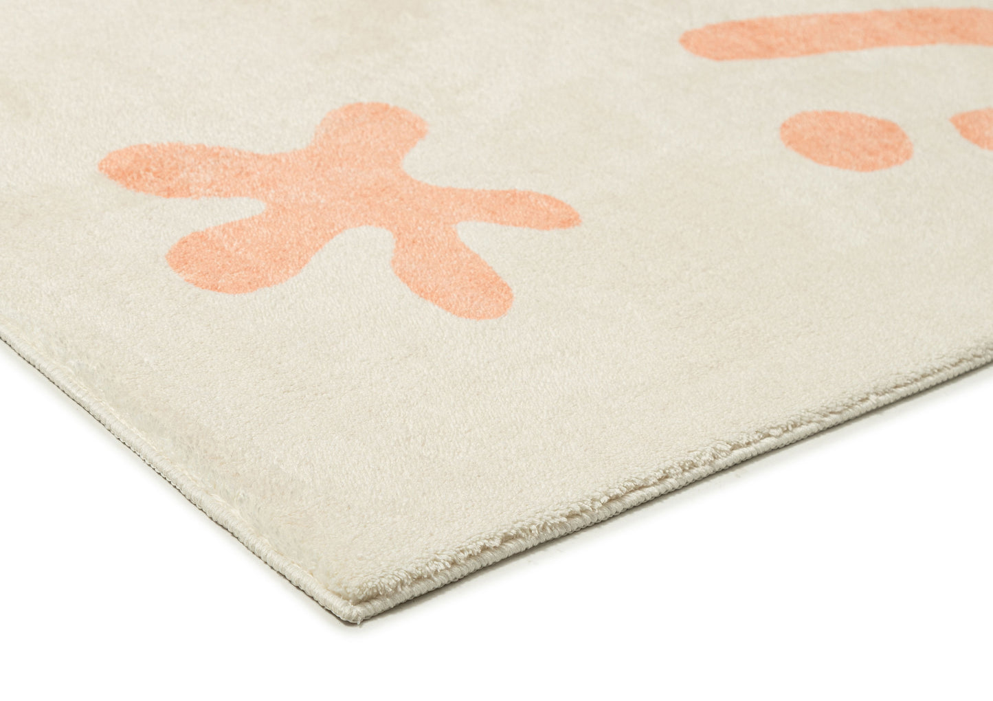 Anadi Peach Abstract Washable Rug