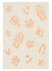 Anadi Peach Abstract Washable Rug