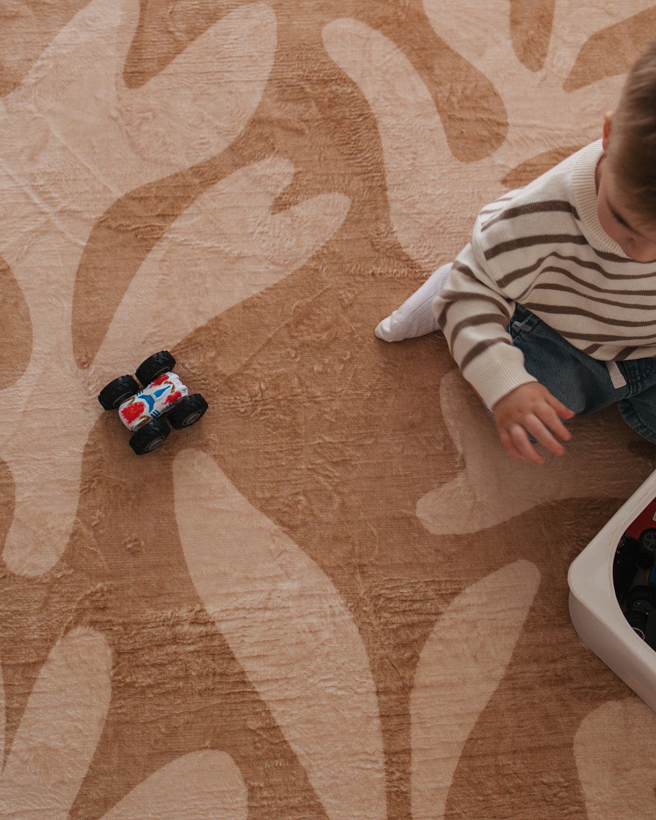 Anca Peach Shapes Rollie Pollie Round Playmat