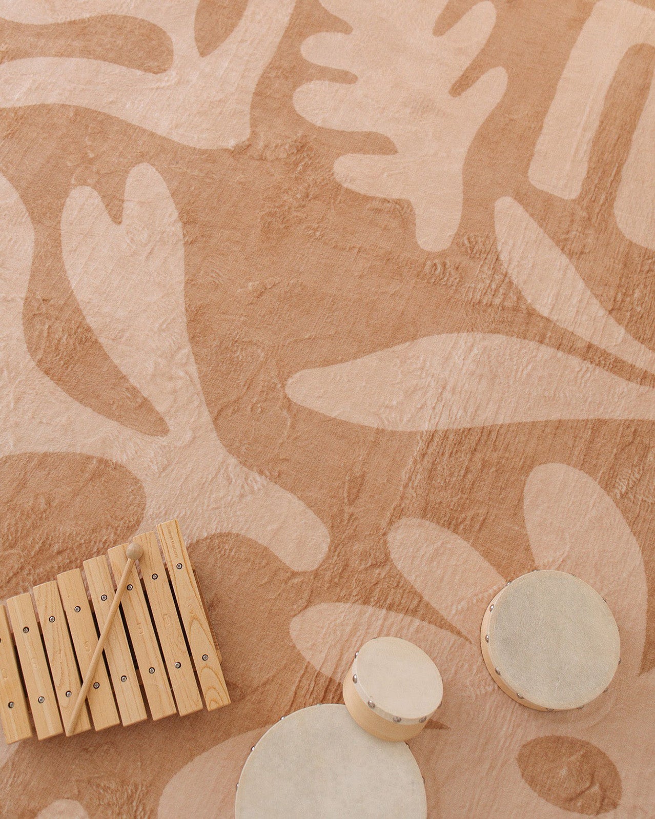 Anca Peach Shapes Rollie Pollie Round Playmat