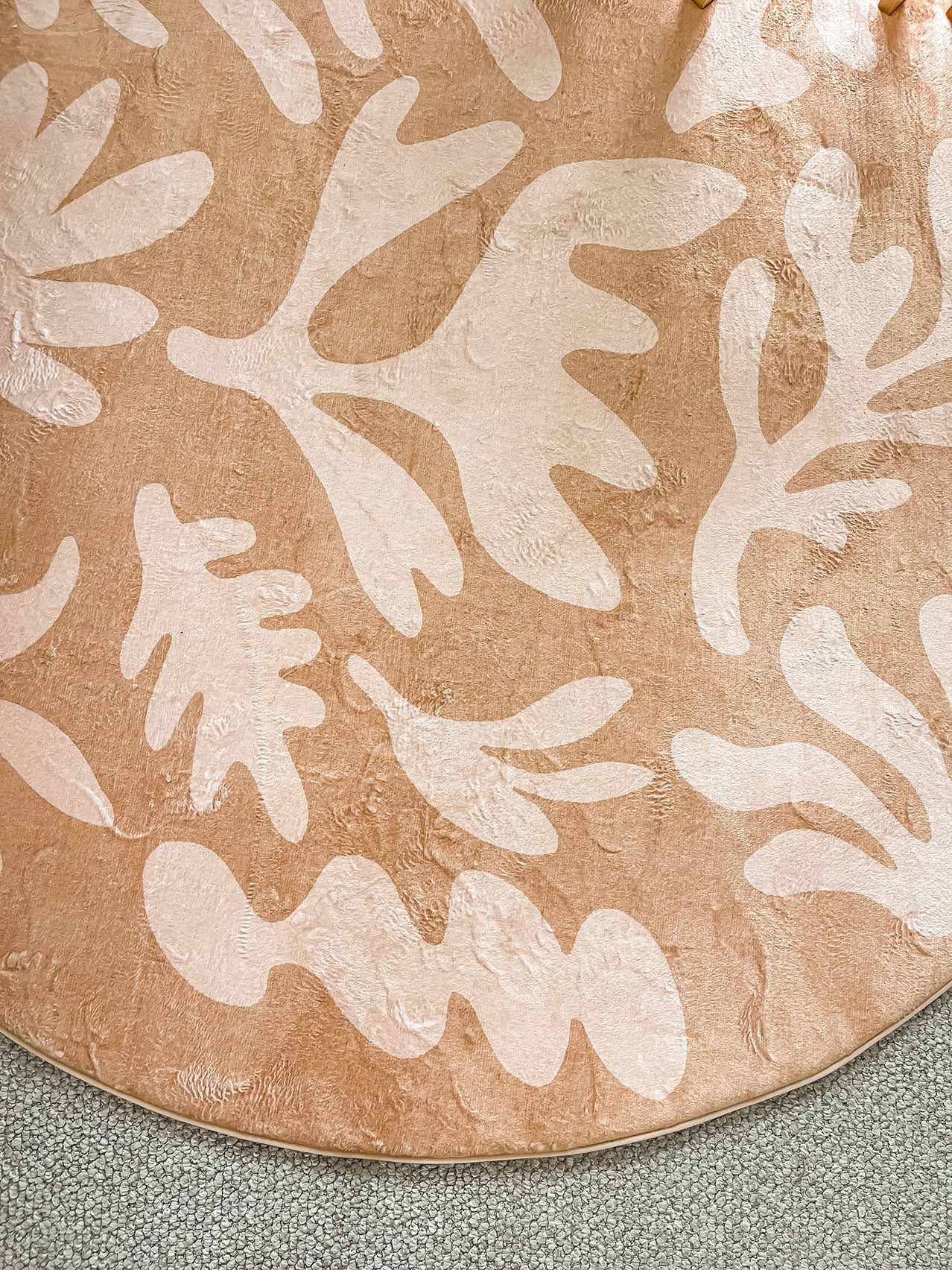 Anca Peach Shapes Rollie Pollie Round Playmat