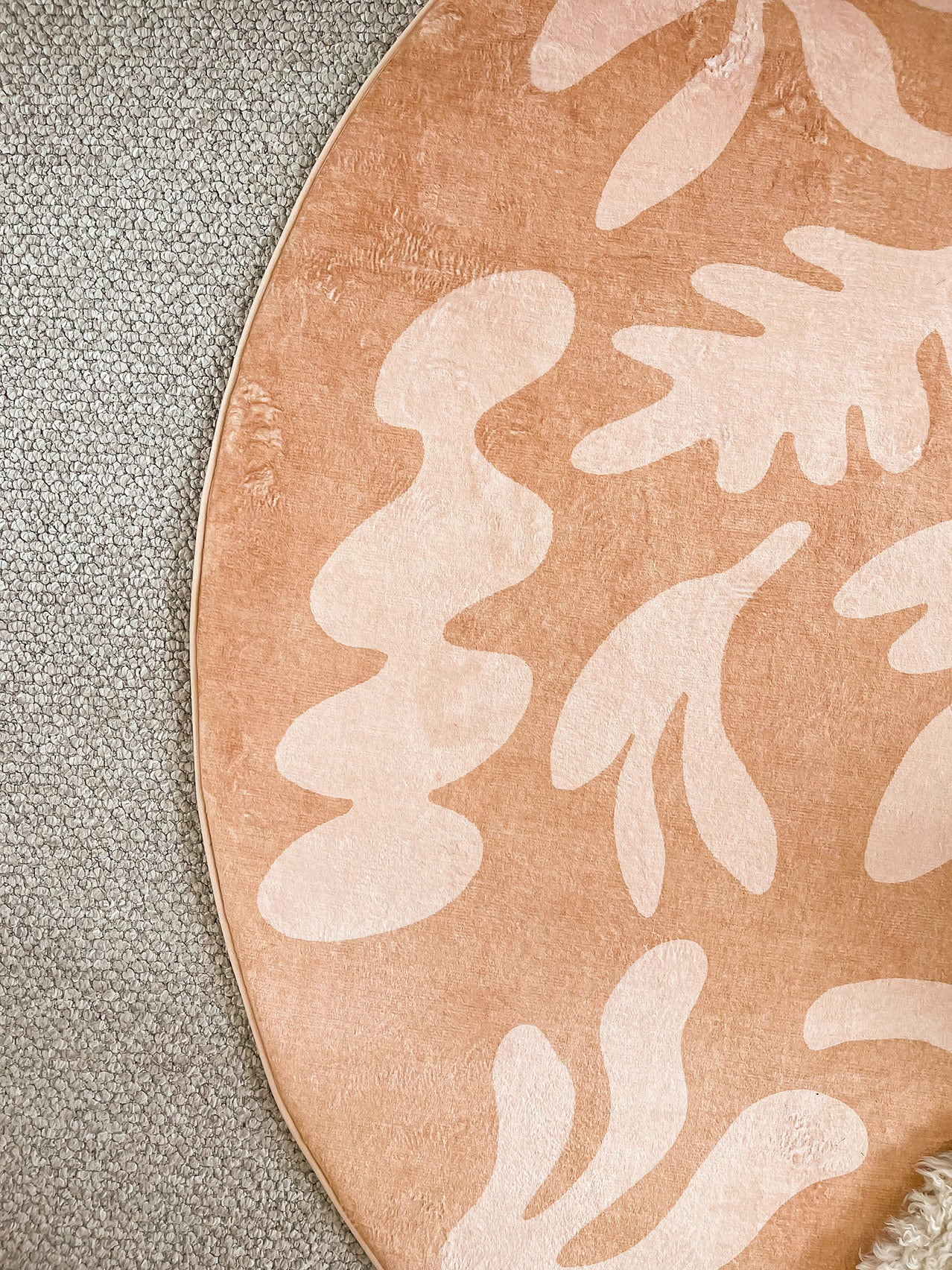 Anca Peach Shapes Rollie Pollie Round Playmat