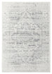 Andra Grey and Ivory Traditional Distressed Rug