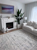 Andra Grey and Ivory Traditional Distressed Rug *NO RETURNS UNLESS FAULTY