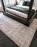 Aneesa Beige and Cream Traditional Distressed Washable Rug