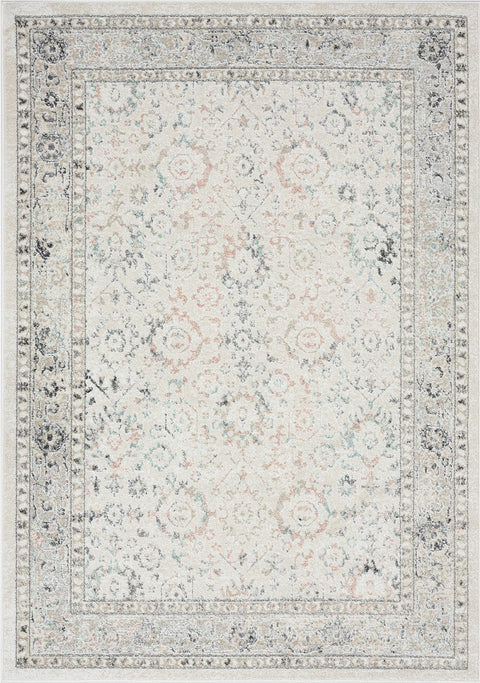 Anine Cream And Grey Multi-Colour Traditional Floral Rug*NO RETURNS UNLESS FAULTY