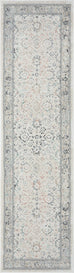 Anine Cream And Grey Multi-Colour Traditional Floral Runner Rug