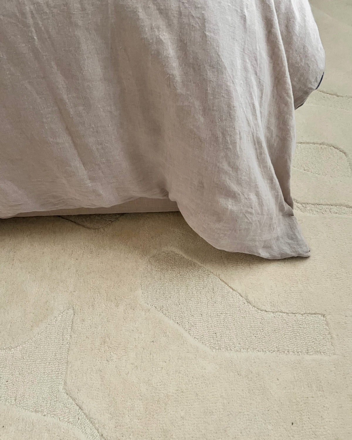 Arlette Cream Carved Wool Rug