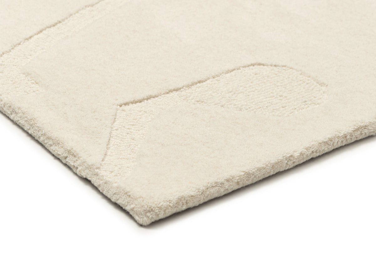 Arlette Cream Carved Wool Rug
