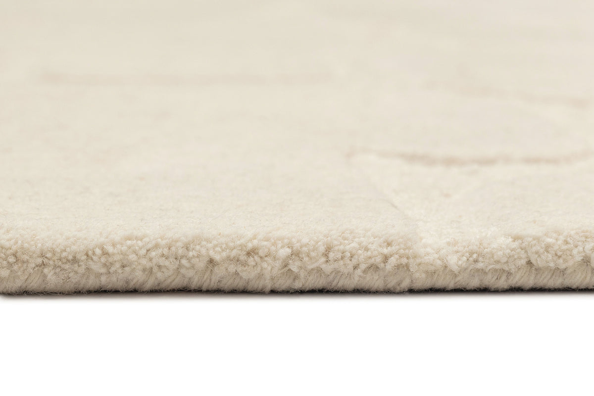 Arlette Cream Carved Wool Rug