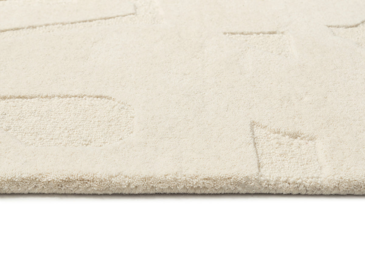 Arlette Cream Carved Wool Rug