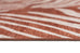 Ashlyn Terracotta Palm Print Washable Rug