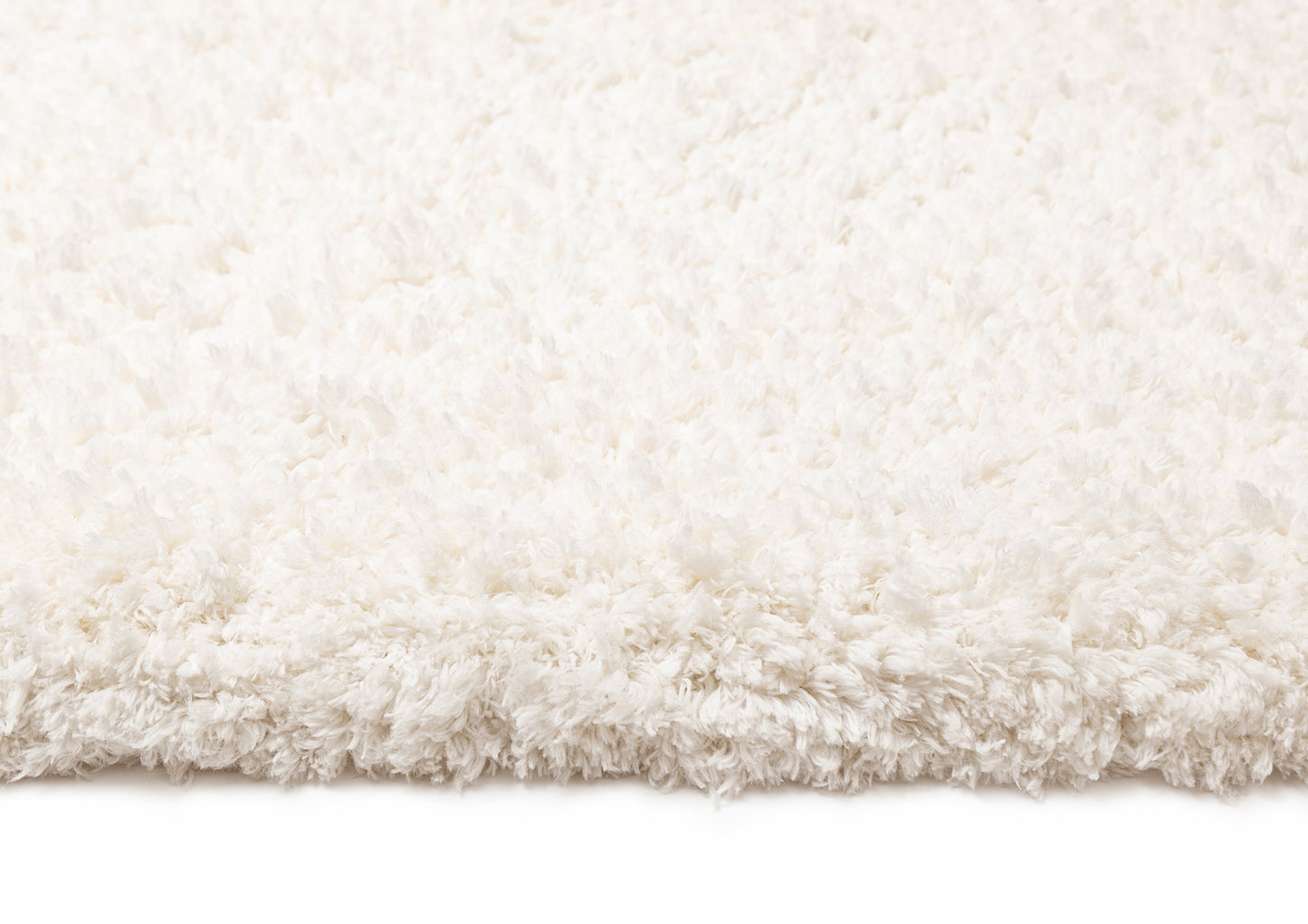 Athena Ivory Handmade Shag Rug
