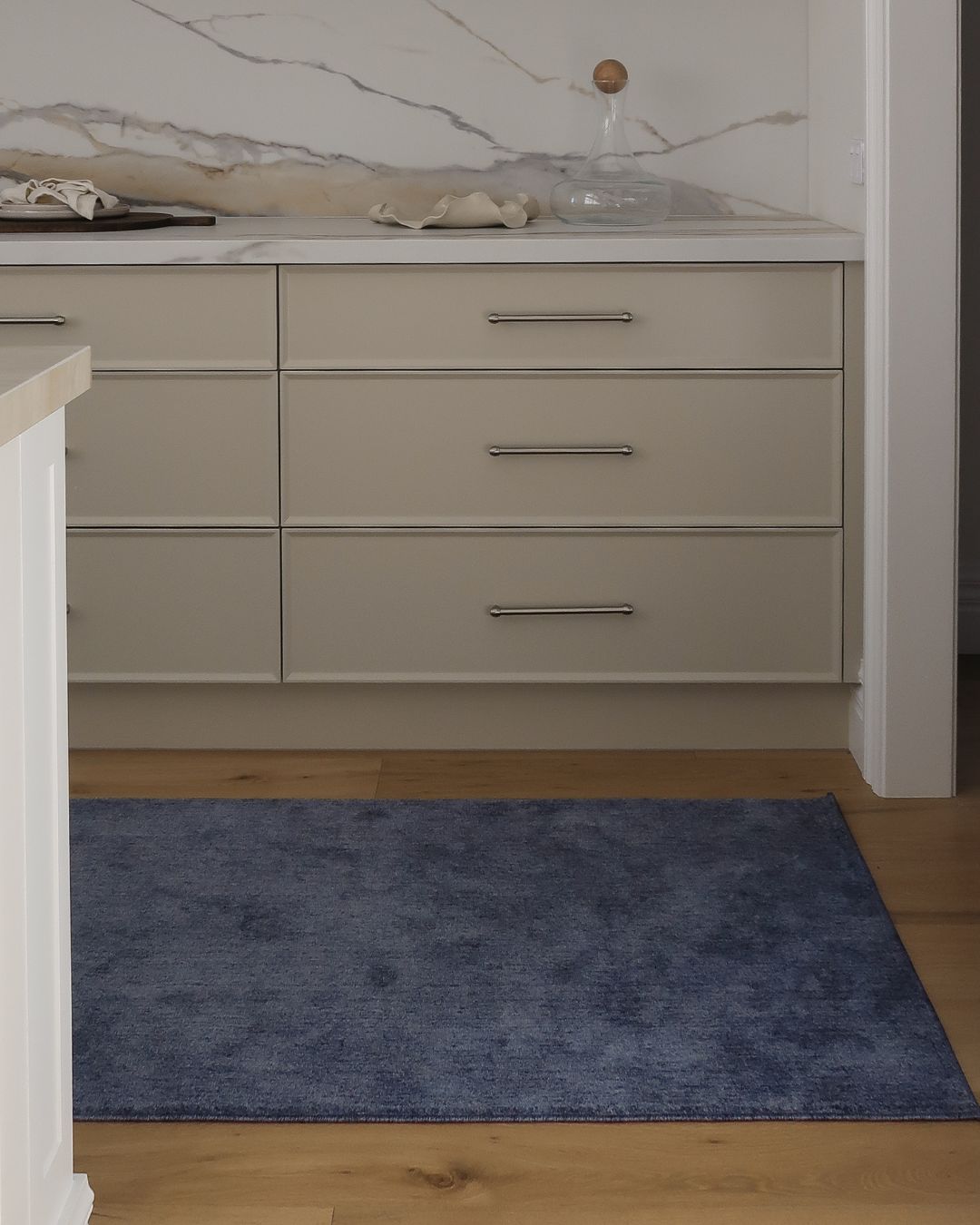 Audery Tonal Ink Blue Runner Rug